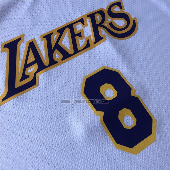 Camiseta Los Angeles Lakers Kobe Bryant NO 8 Association 2018 Blanco